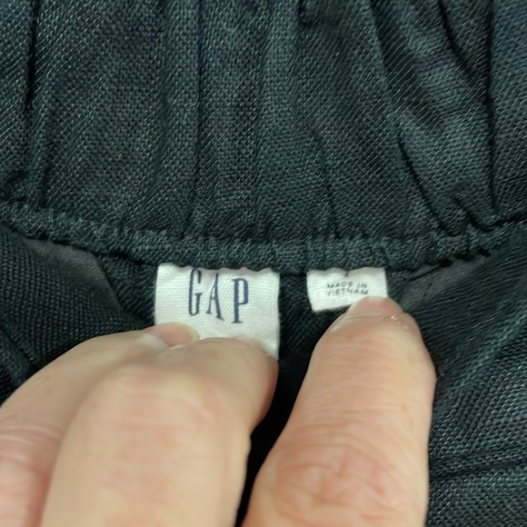 Gap High Rise wide split cropped leg linen pants size 2 - Picture 6 of 12